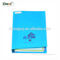 OEM factory custom made high-quality pvc plastic notebook with rings